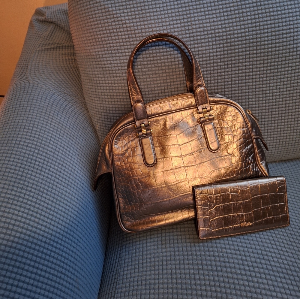 Pre-owned Gold Ralph Lauren Bag + wallet combo $65